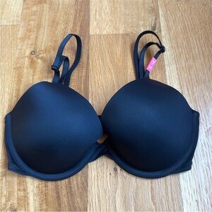 PINK Victoria Secret Black Push Up Bra